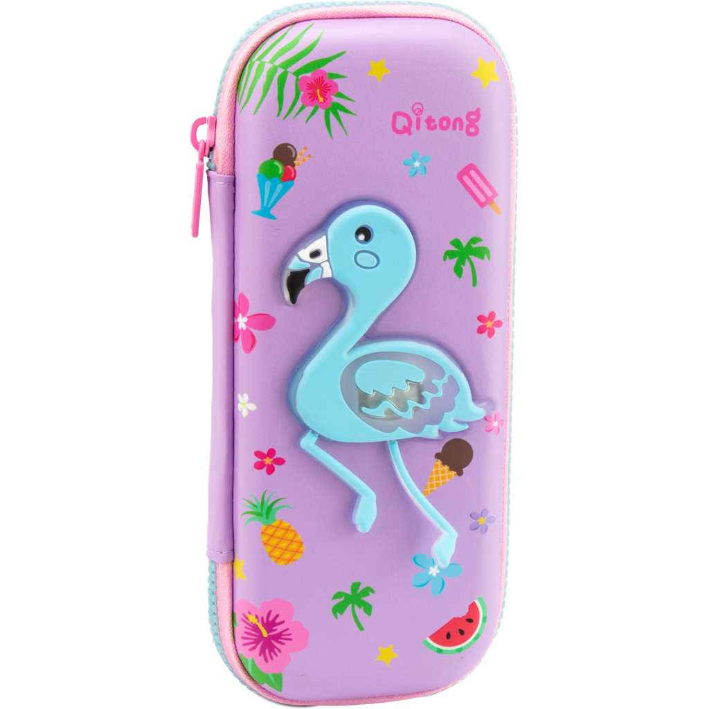 Пенал Cool For School з LED-аплікацією 1 відділення Фіолетовий (QT-5759-Purple) - зображення 1