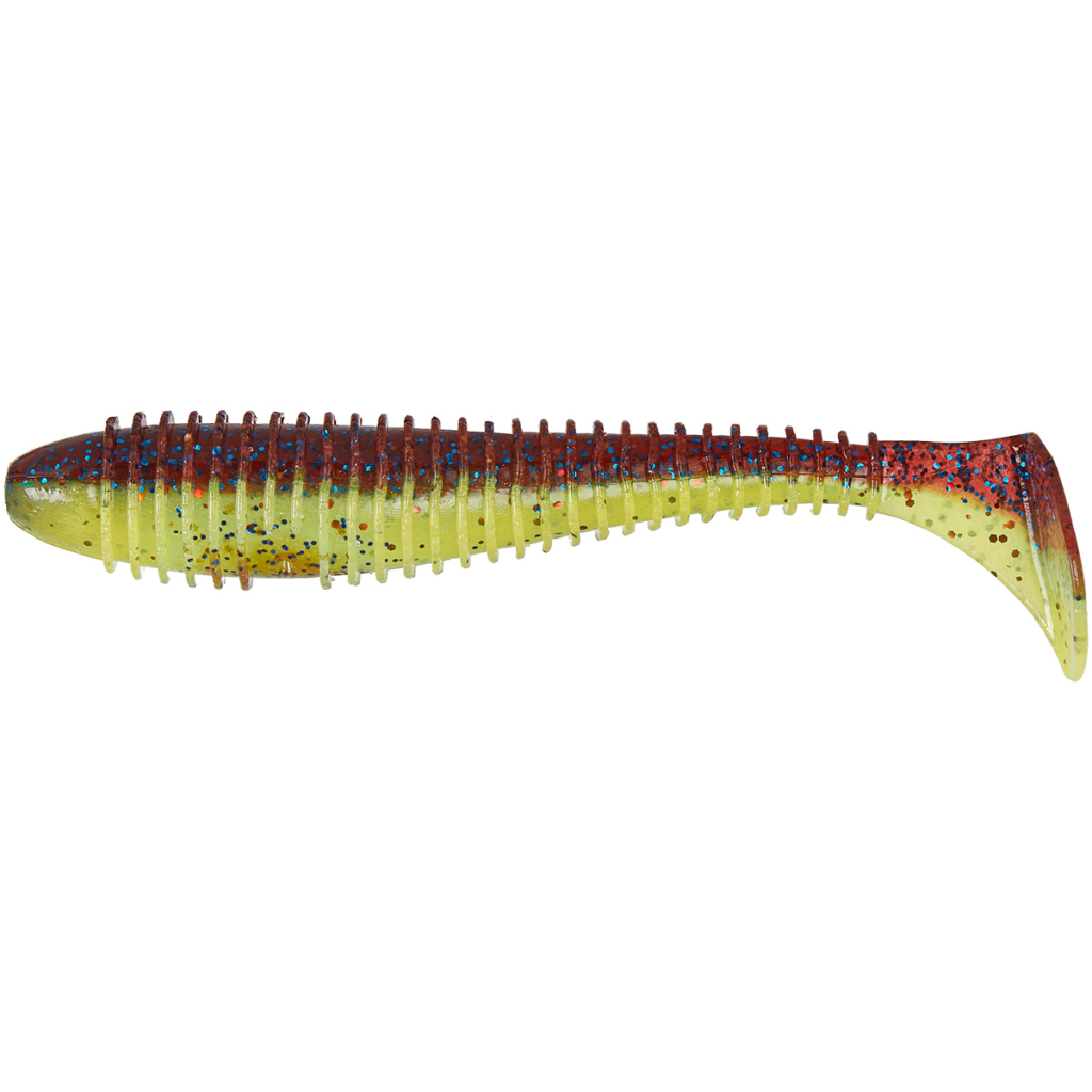 Силікон рибальський Keitech Swing Impact FAT 3.8" (6 шт/уп) кea15 grape chart red flk (1551.12.59) - зображення 1