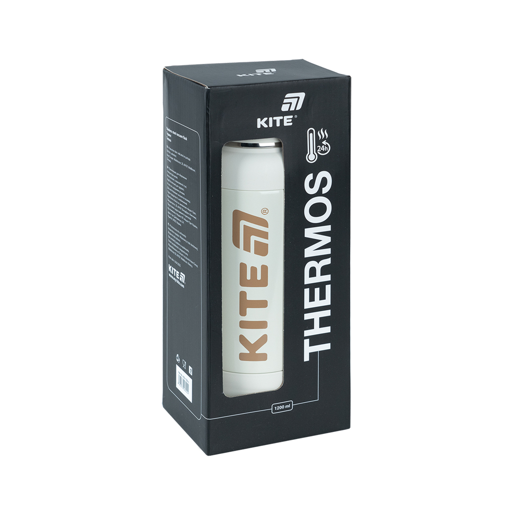 Термос Kite 1200 мл, бежевий (K25-1225-2) - изображение 6