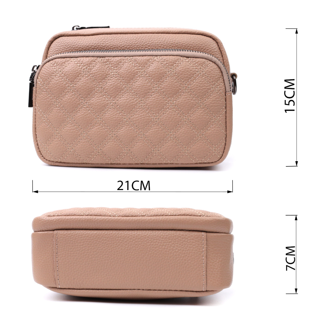 Сумка Vintage З натуральної шкіри Бежева (22637) - зображення 3