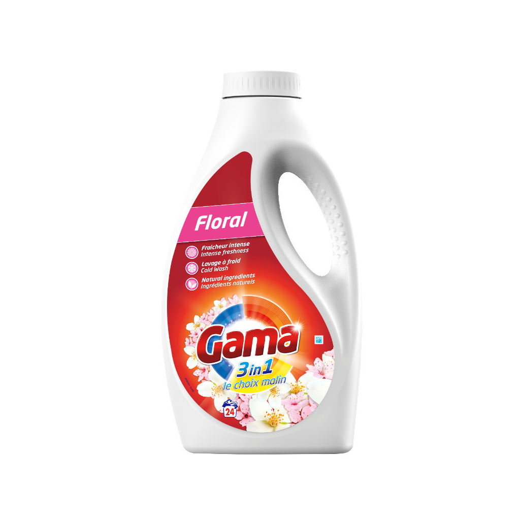 Гель для прання Gama Floral Універсальний з квітковим ароматом 1.2 л (8435495815860) - зображення 1