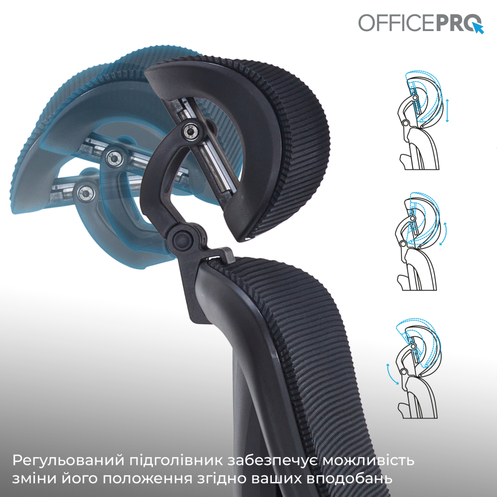 Офісне крісло OfficePro Atlas OC630-B-B-B (OC630-B-B-B) - зображення 12