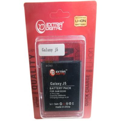 Акумуляторна батарея Extradigital Samsung Galaxy J5 J500H/DS (2400 mAh) (BMS6408) - зображення 5