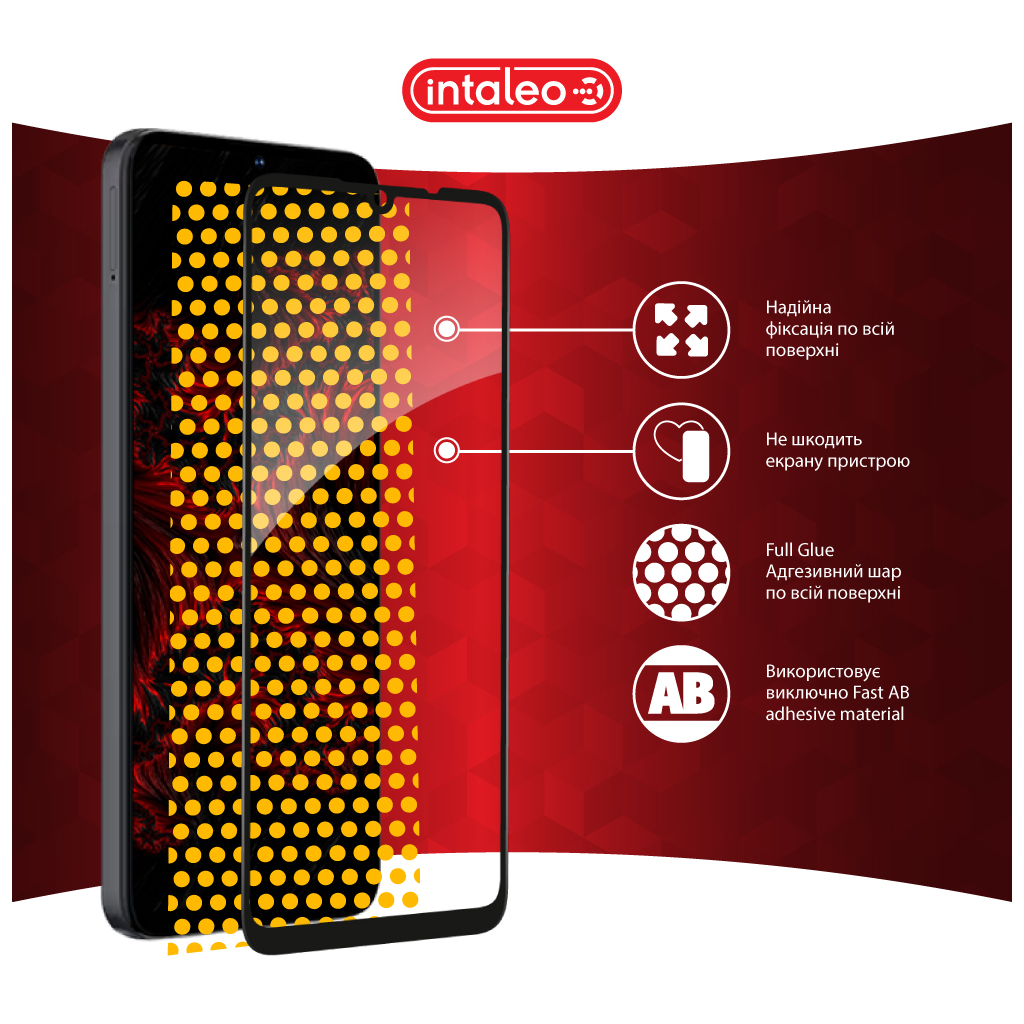 Скло захисне Intaleo Full Glue ZTE Blade A55 Black (1283126598746) - зображення 7