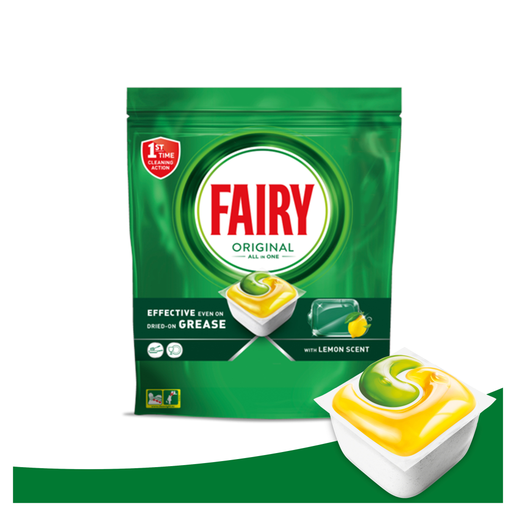 Таблетки для посудомийних машин Fairy Original All in One Lemon 29 шт. (8006540726891/8700216237314) - зображення 8