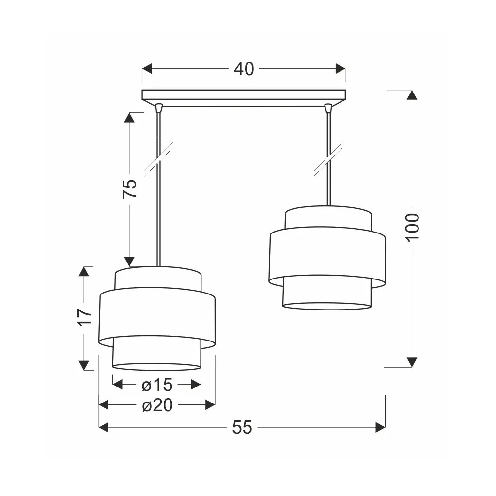 Люстра Candellux Twin (32-17888) - зображення 2