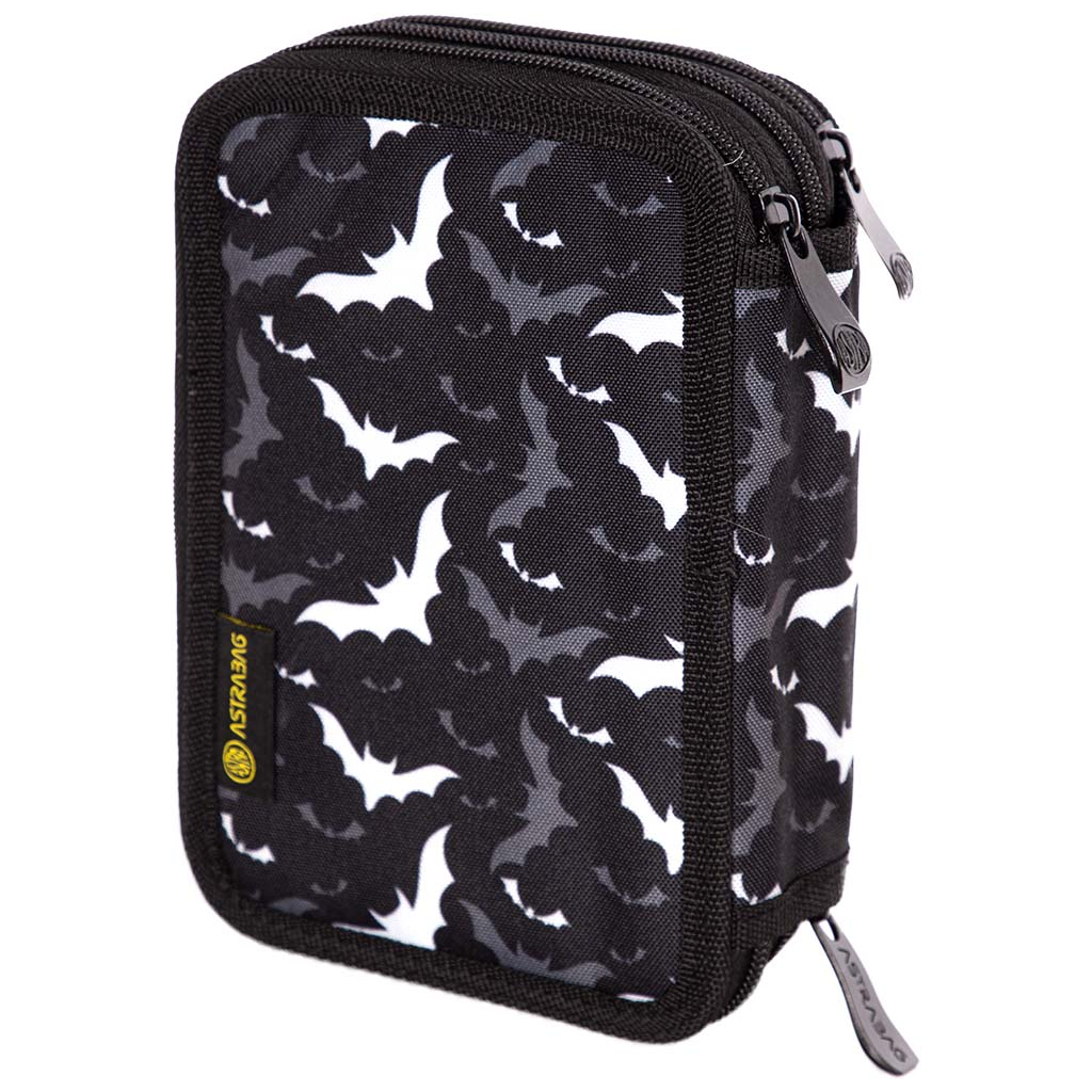 Пенал Astrabag AC31 Night bats з наповненням, 46 предметів (503022018) - зображення 3