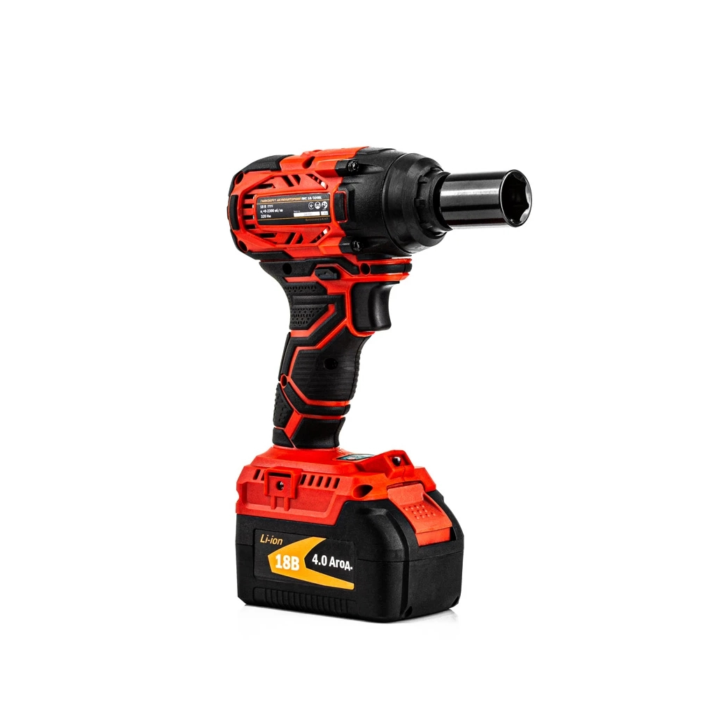 Гайковерт GTM IWC18/320BL, 18В, 320Нм, 1/2", 2x4Ah, кейс (IWC18/320BL) - зображення 4