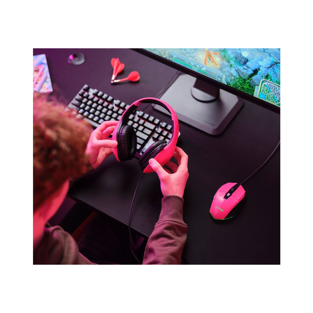 Навушники Trust GXT 415 Zirox 3.5мм Pink (24992) - зображення 9