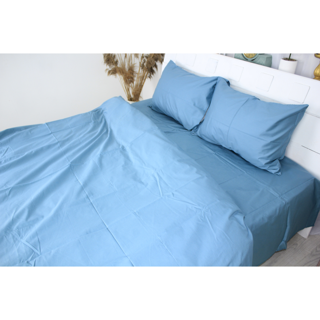 Постільна білизна MirSon Сатин 0845 Blue Wave 200х220 (2200002025454) - зображення 3