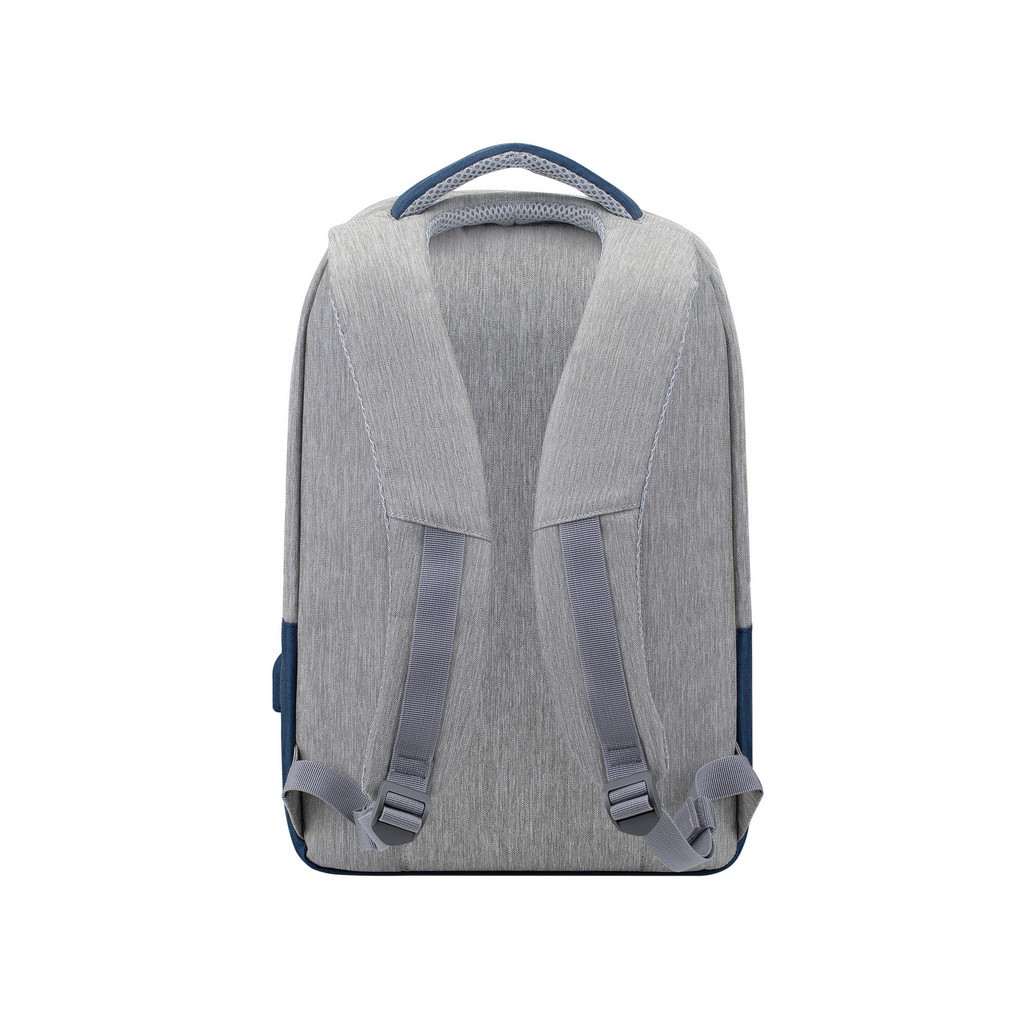 Рюкзак для ноутбука RivaCase 15.6" 7562 Anti-theft, water-repellent, Grey / Dark Blue (7562Grey/DarkBlue) - зображення 2