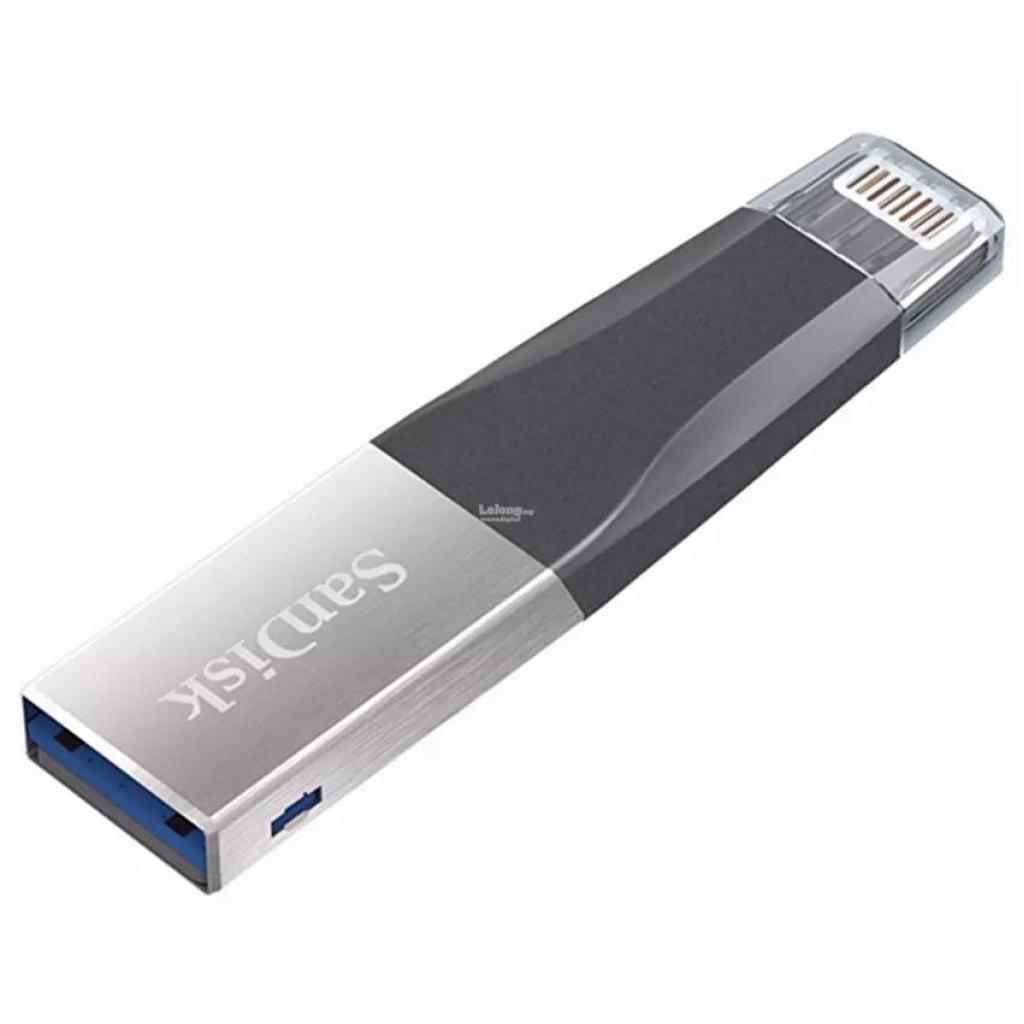 USB флеш накопичувач SanDisk 128GB iXpand Mini USB 3.0/Lightning (SDIX40N-128G-GN6NE) - зображення 3