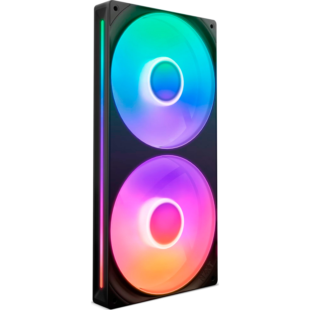 Кулер до корпусу NZXT F280 RGB Core Fan (Single Frame) - Black (RF-U28HF-B1) - зображення 1