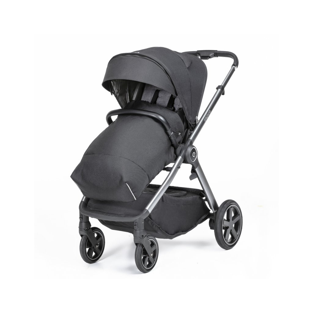 Коляска Espiro 2 в 1 Only New 110 Black Space чорна рама (5906724204234) - зображення 10