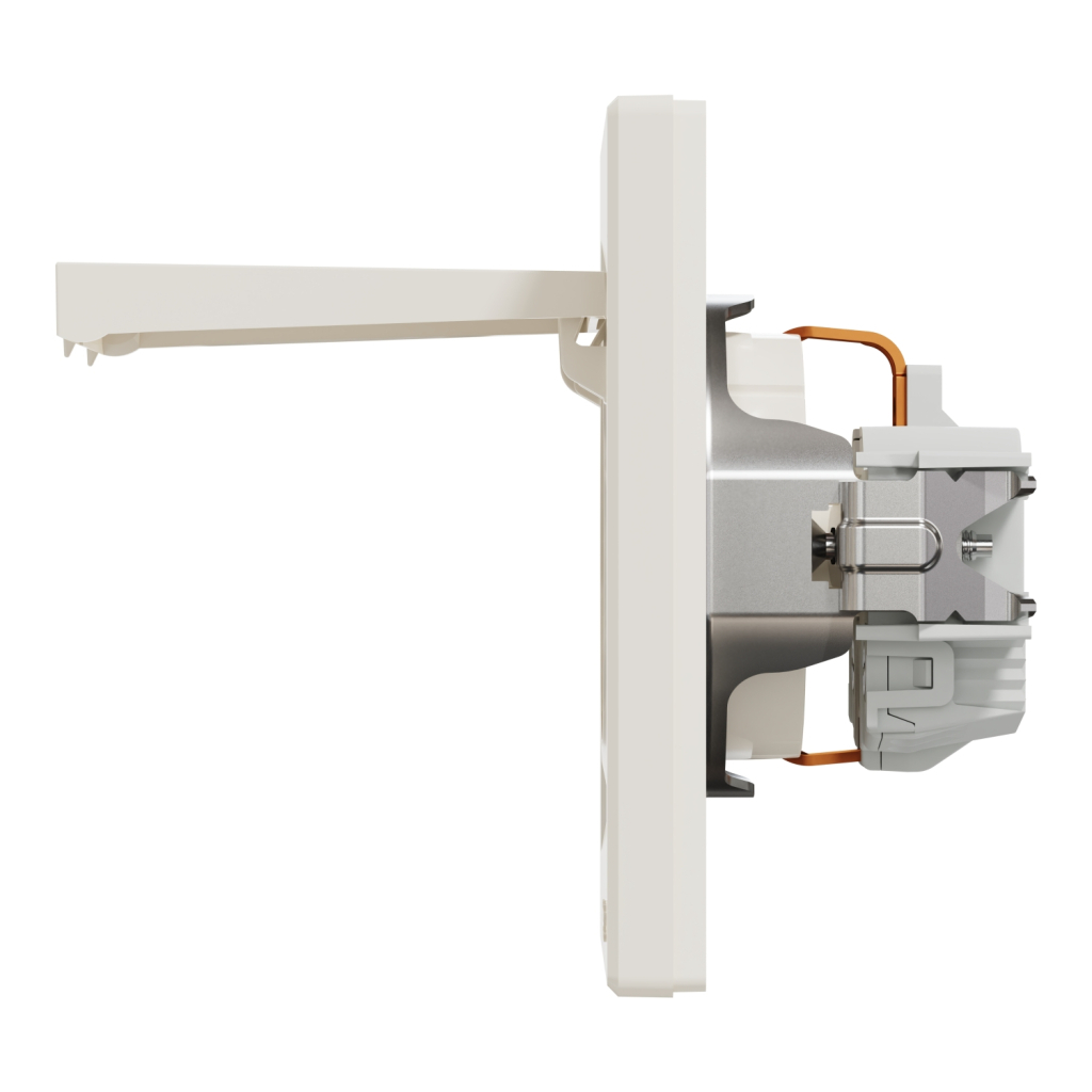 Розетка Schneider Electric ASFORA з кришкою, крем (EPH3100123) - изображение 4