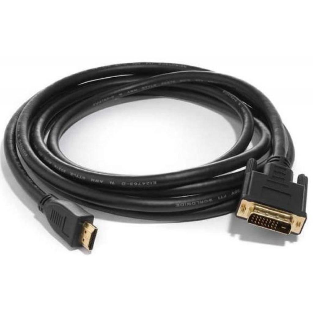 Кабель мультимедійний HDMI to DVI 24+1 5.0m Atcom (9154) - зображення 1