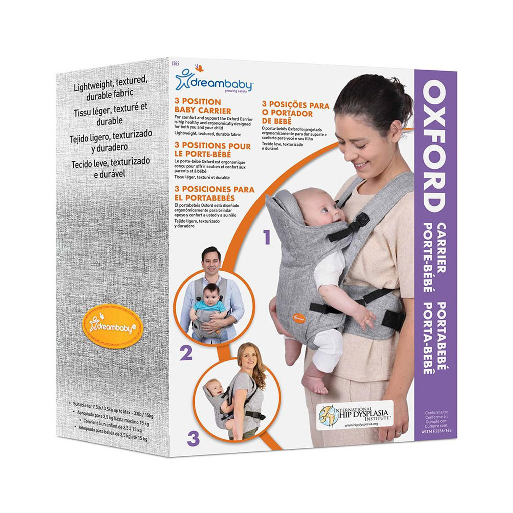 Рюкзак-переноска DreamBaby Oxford Denim Grey (G265) - изображение 2