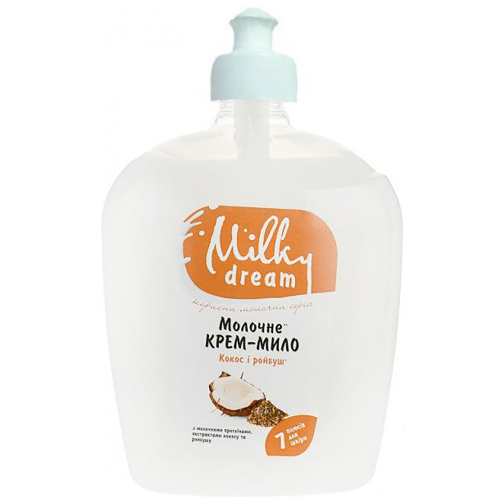 Рідке мило Milky Dream Кокос з чаєм ройбуш пуш-пул 1000 мл (4820205301353) - зображення 1
