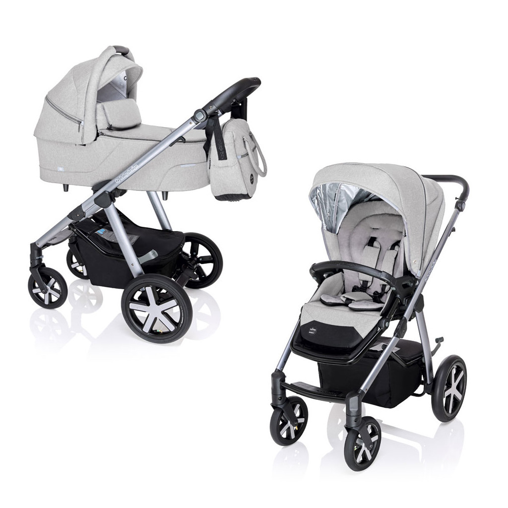 Коляска Baby Design Husky NR 27 LIGHT GRAY (202537) - зображення 1