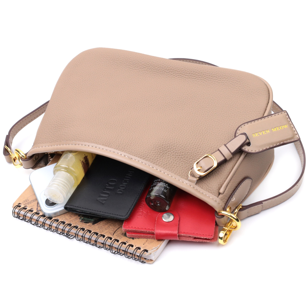 Сумка Vintage Жіноча з двома ручками із натуральної шкіри Бежева (22632) - зображення 10