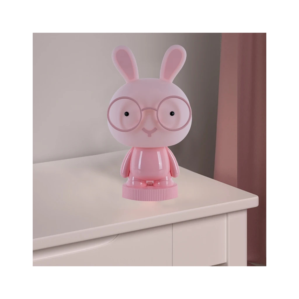 Нічник Kite Світильник LED з акумулятором Bunny, рожевий (K24-490-1-2) - зображення 5