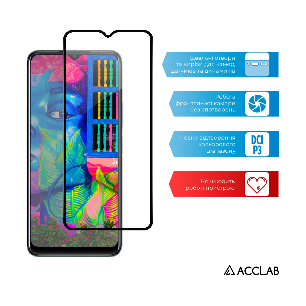 Скло захисне ACCLAB Full Glue VIVO Y21S (1283126526985) - зображення 5