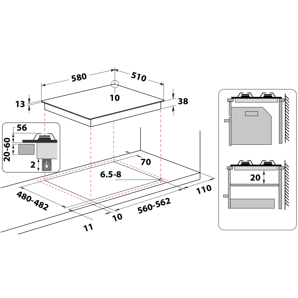 Варочна поверхня Whirlpool TKRL650IX - изображение 12