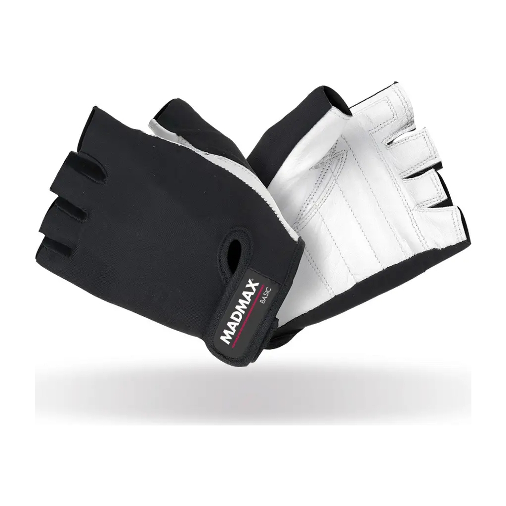 Рукавички для фітнесу MadMax MFG-250 Basic Whihe L (MFG-250_L) - зображення 1