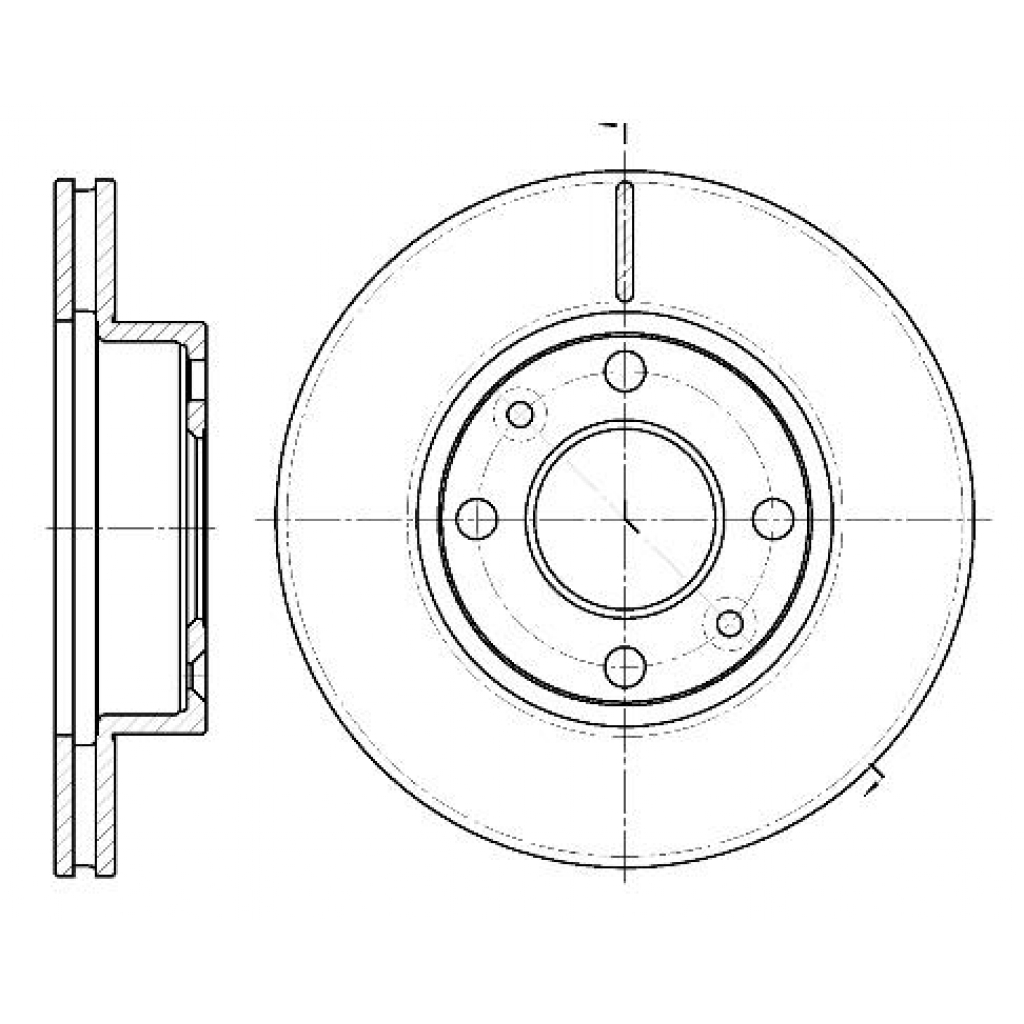Гальмівний диск REMSA 61162.10 - зображення 1