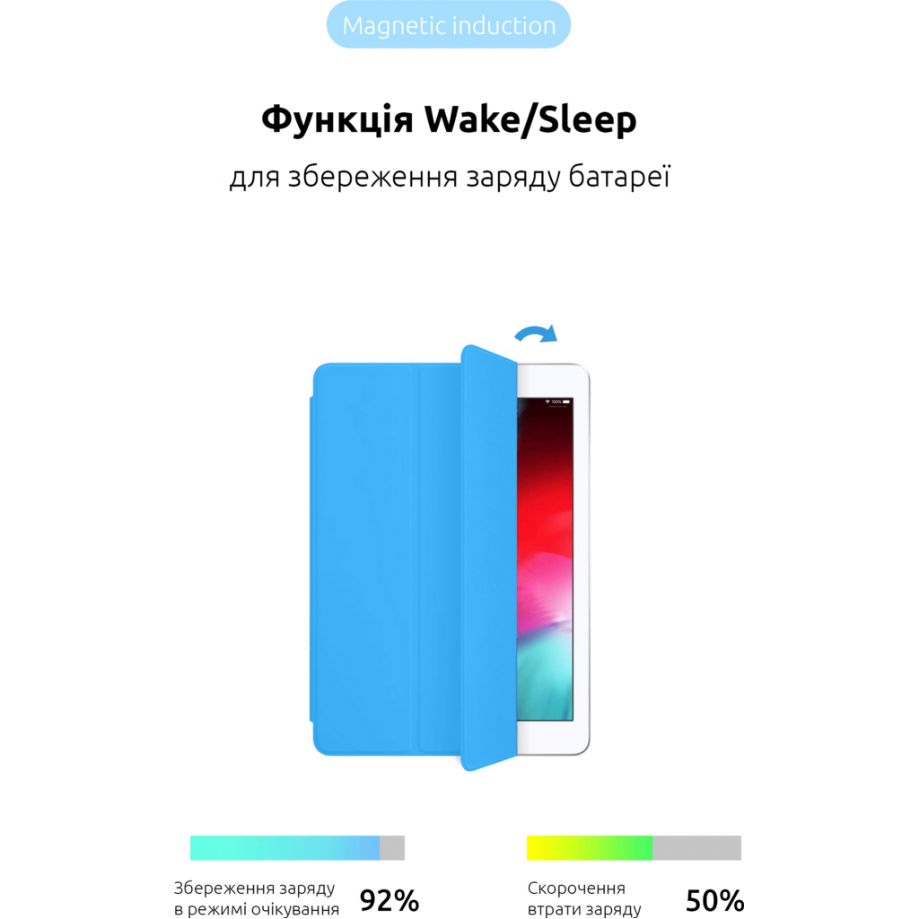 Чохол до планшета Armorstandart Smart Case iPad 10.2 (2021/2020/2019) Light Blue (ARM57402) - зображення 5