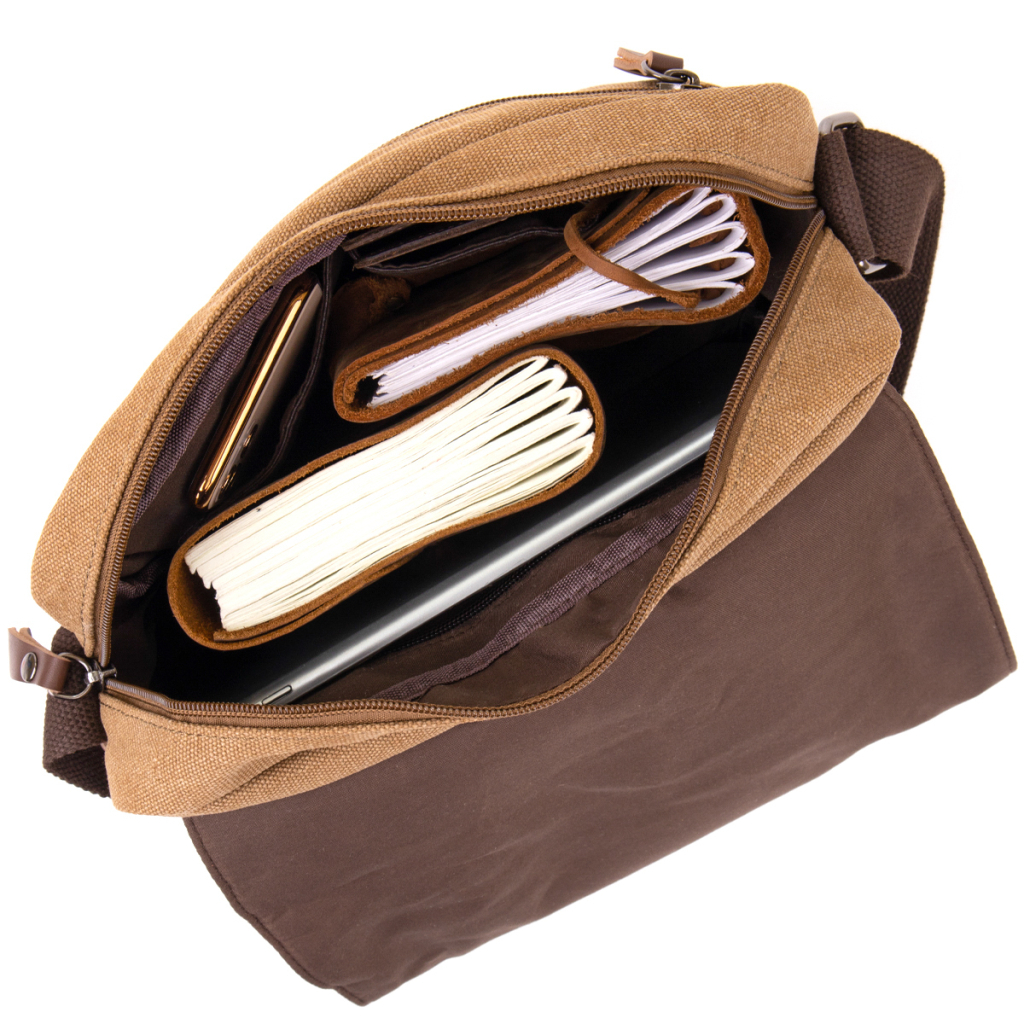 Сумка Vintage Текстильна Пісочна (20607) - зображення 3