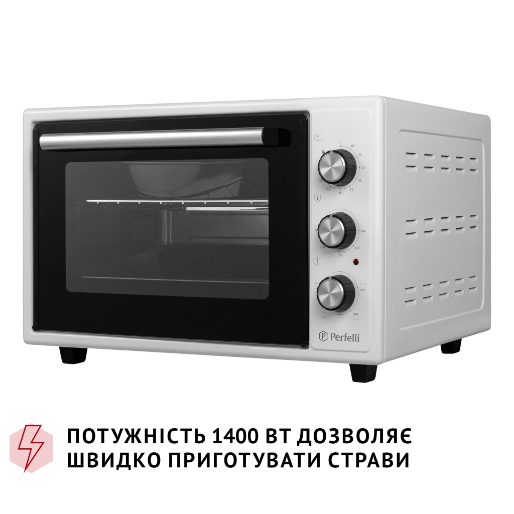 Електропіч Perfelli MIRAGE 37 WHITE - зображення 5