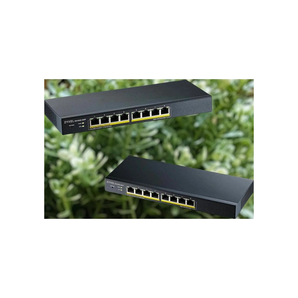 Комутатор мережевий ZyXel Комутатор ZYXEL GS1900-8HP (GS1900-8HP-EU0103F) (GS1900-8HP-EU0103F) - зображення 5