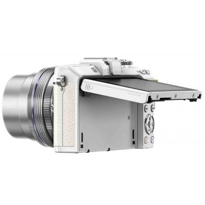 Цифровий фотоапарат Olympus E-PL7 14-42 mm Pancake Zoom Kit white/silver (V205073WE001) - зображення 5