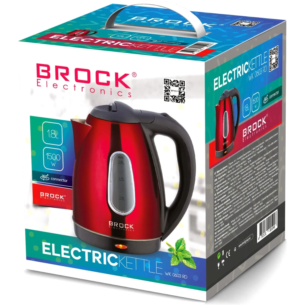 Електрочайник Brock WK 0603 RD - зображення 2