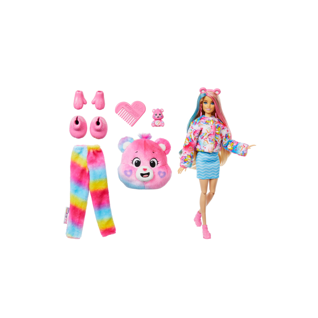 Лялька Barbie Cutie Reveal Care bears Нова хвиля Ведмедик Єдність (JFV60) - зображення 4