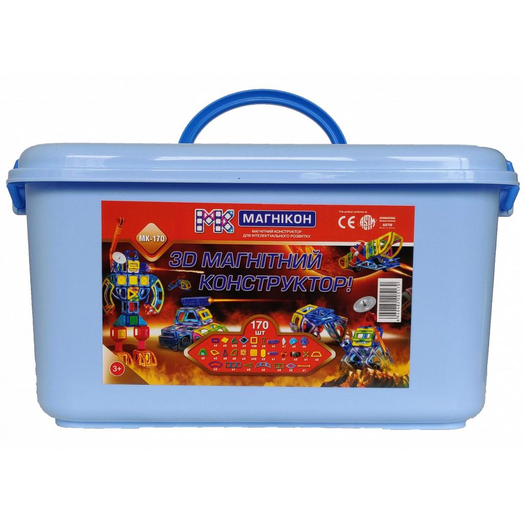 Конструктор Магнікон 170 деталей Plastic box (MK-170) - зображення 2