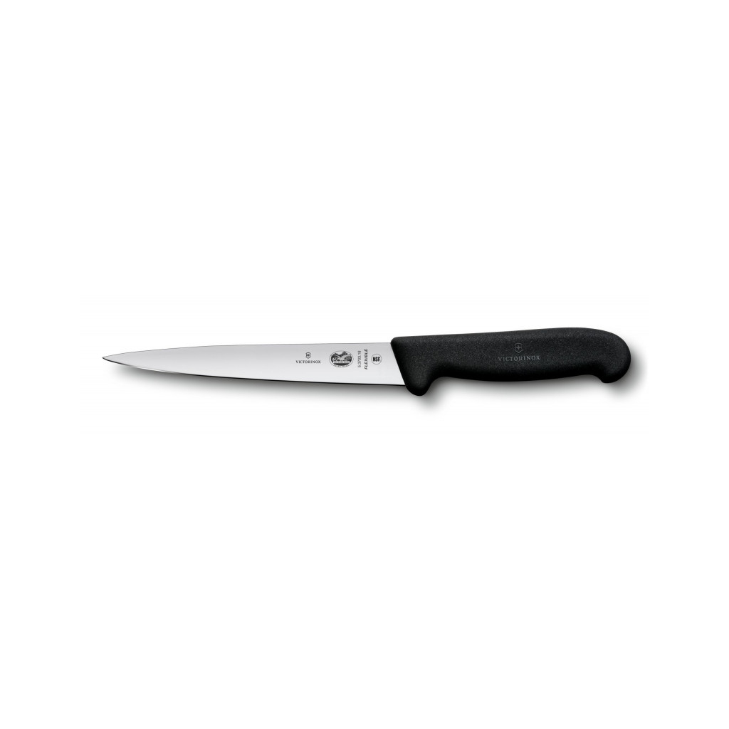 Кухонний ніж Victorinox Fibrox Filleting Flexible 18 см Black (5.3703.18) - зображення 1