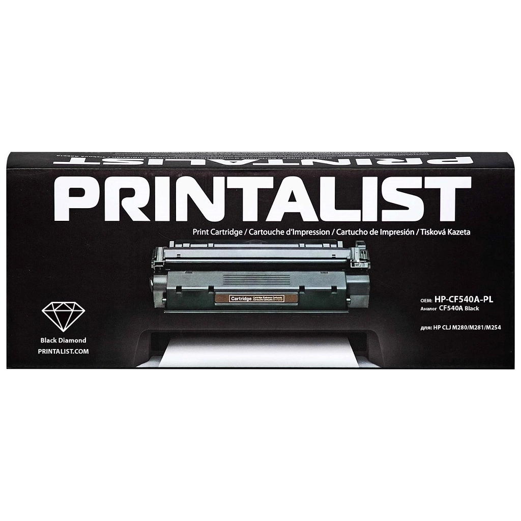 Картридж Printalist HP CLJ M280/M281/M254 CF540A Black (HP-CF540A-PL) - зображення 1