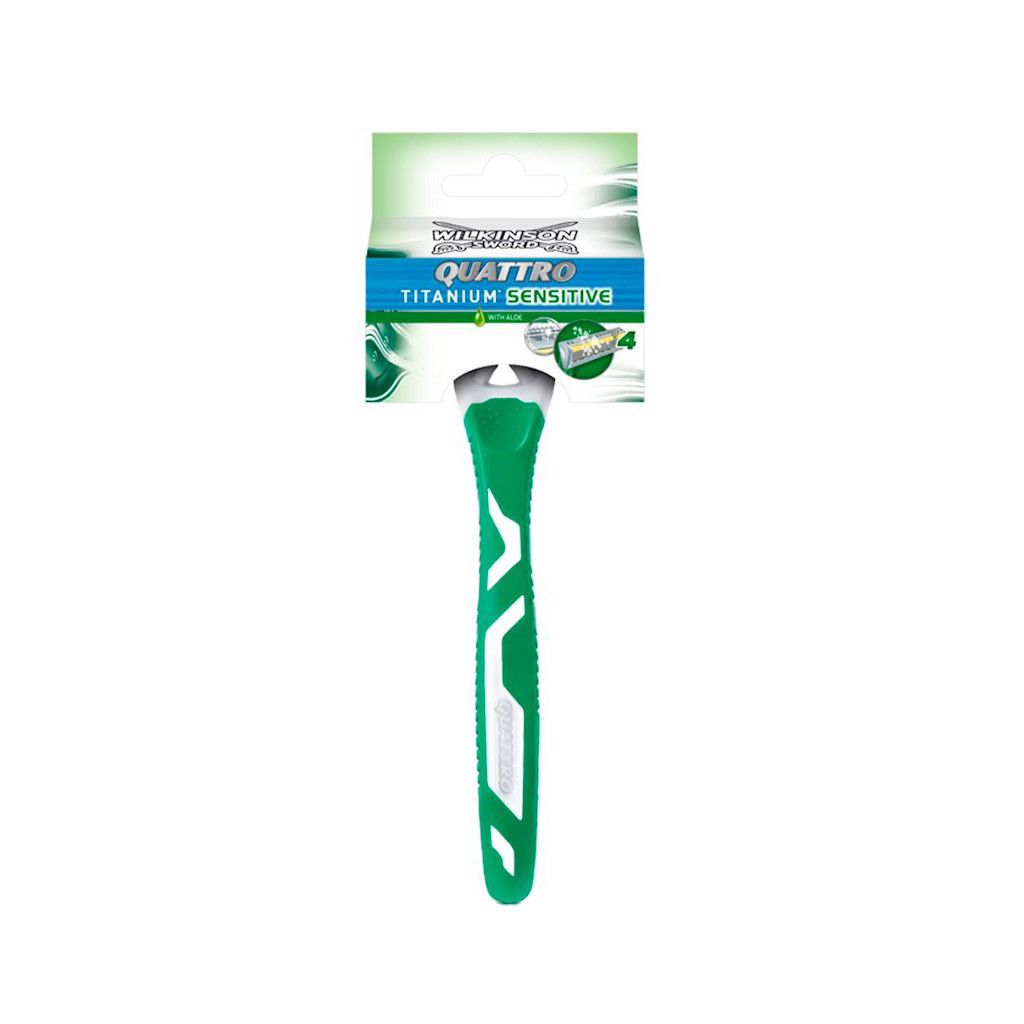 Бритва Wilkinson Sword Quattro Titanium Sensitive (4027800808045) - зображення 1