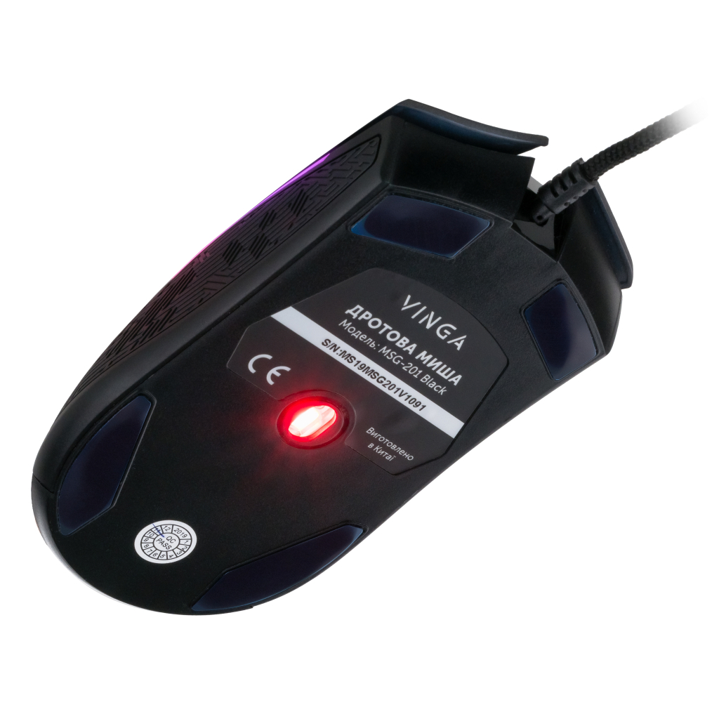 Мишка Vinga MSG-201 Black - зображення 8