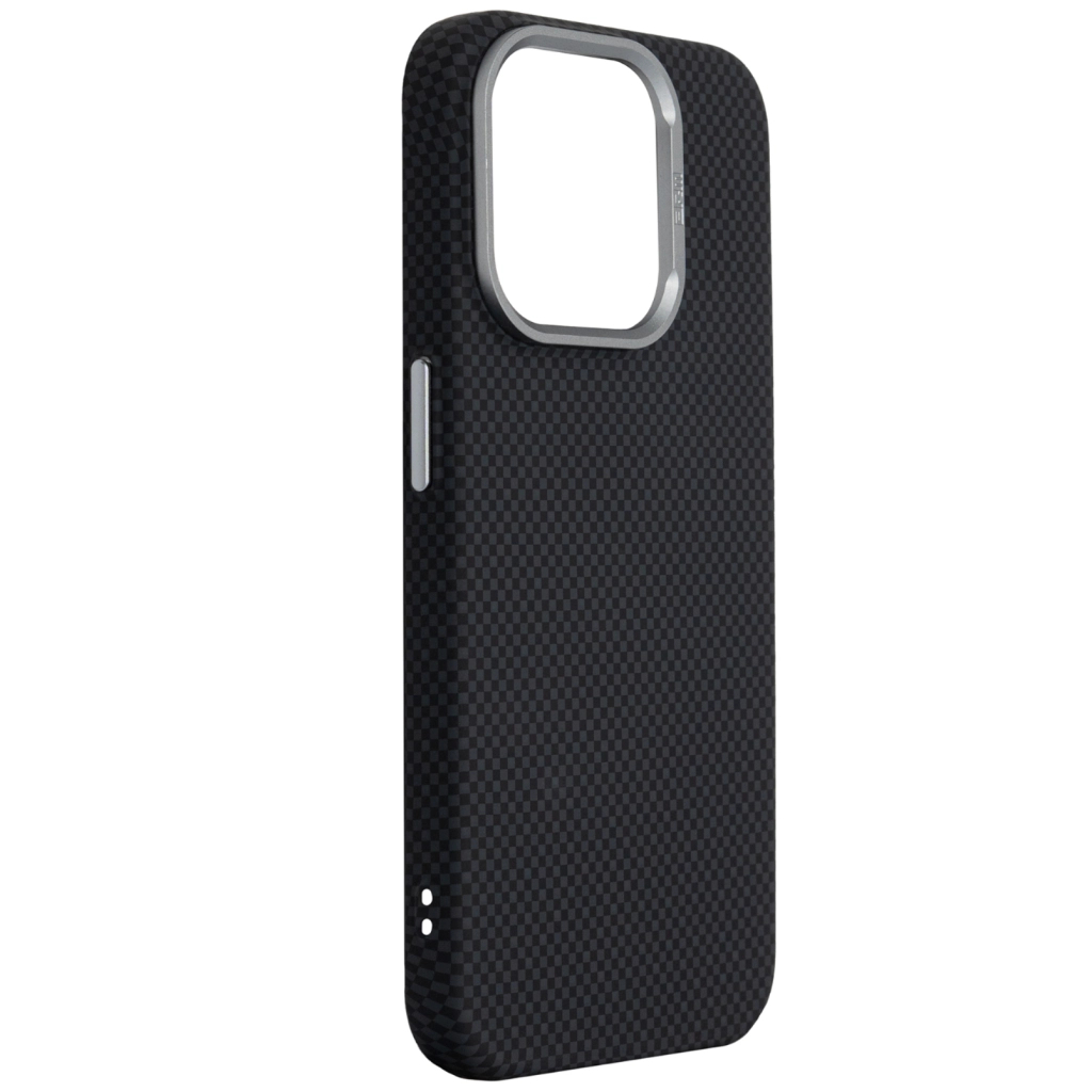 Чохол до мобільного телефона Armorstandart LikeCarbon2 MagCase Apple iPhone 15 Pro Kevlar Black (ARM88589) - зображення 3