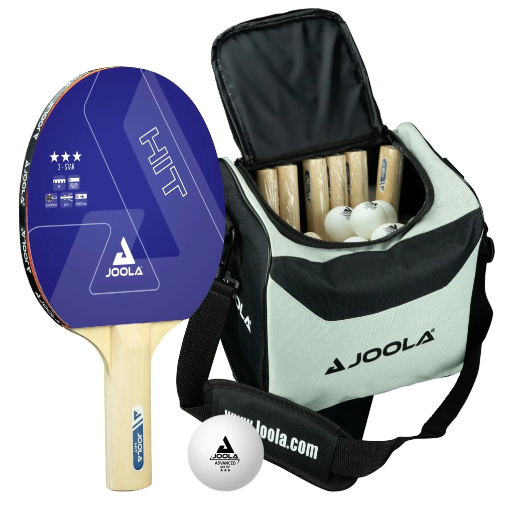 Комплект для настільного тенісу Joola Bag Set Hit 14 Bats 30 Balls (54839) (930810) - зображення 1