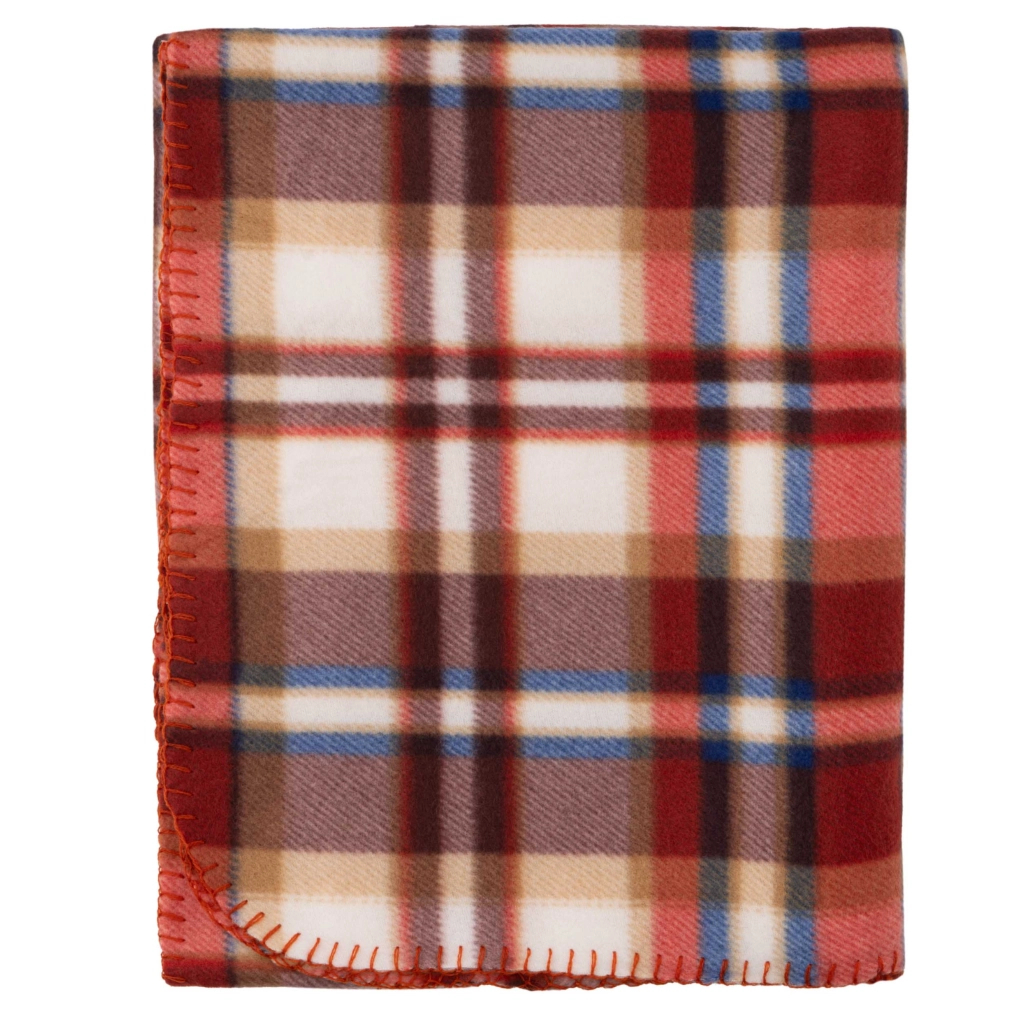 Плед Ardesto Fleece 100% поліестер, клітинка, біло-коричневий 130х160 см (ART0720PB) - picture 3