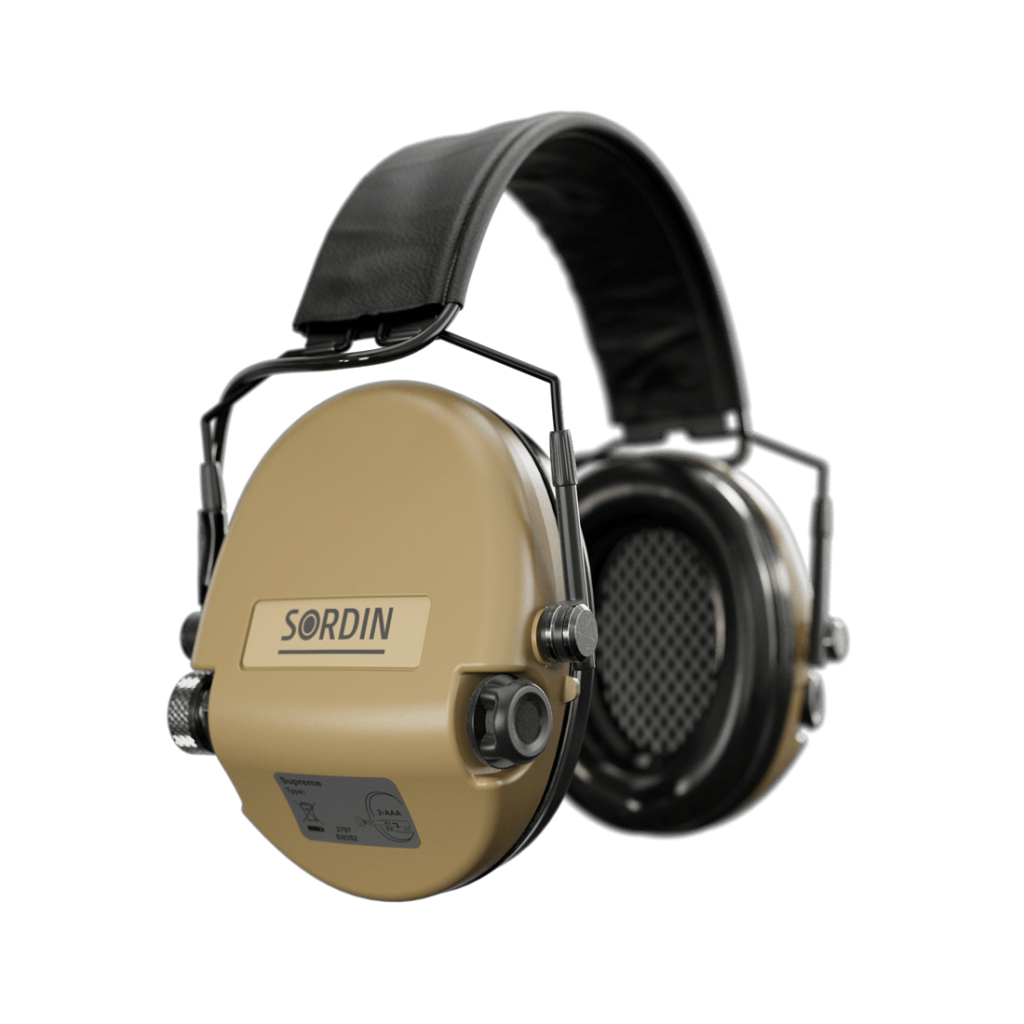 Тактичні навушники Sordin Supreme Mil AUX Slim HB Sand (74308-05-S) - зображення 3