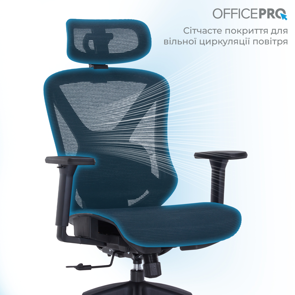 Офісне крісло OfficePro Atlas OC630-B-B-B (OC630-B-B-B) - зображення 8