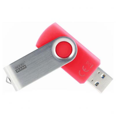 USB флеш накопичувач Goodram 8GB Twister Red USB 3.0 (PD8GH3GRTSRR9) - зображення 1