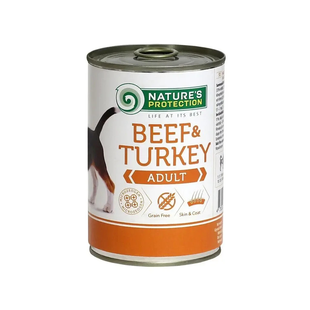 Консерви для собак Nature's Protection Adult Beef&Turkey 400 г (KIK45097) - зображення 1