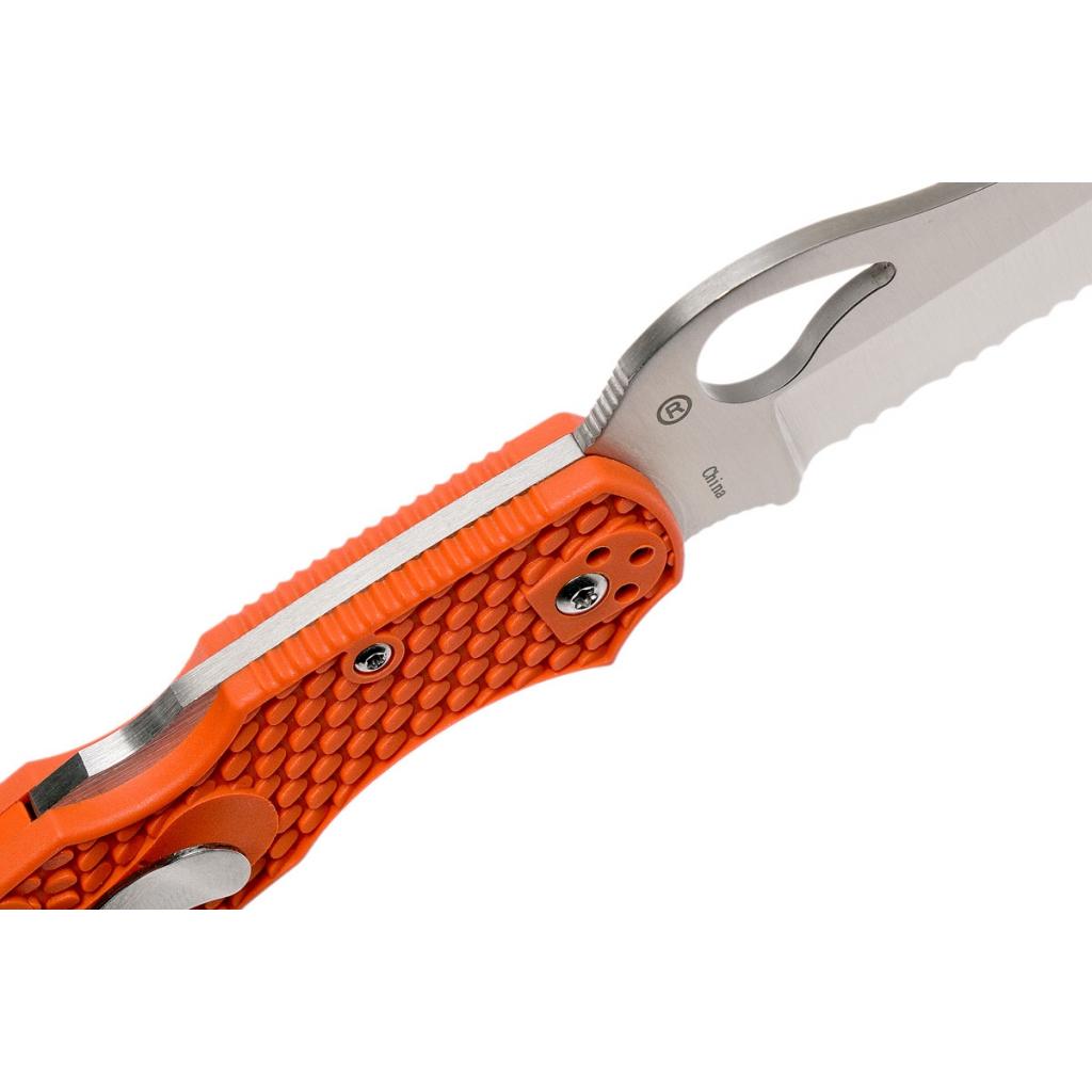 Ніж Spyderco Byrd Large Rescue 2, серрейтор, orange (BY17SOR2) - зображення 4