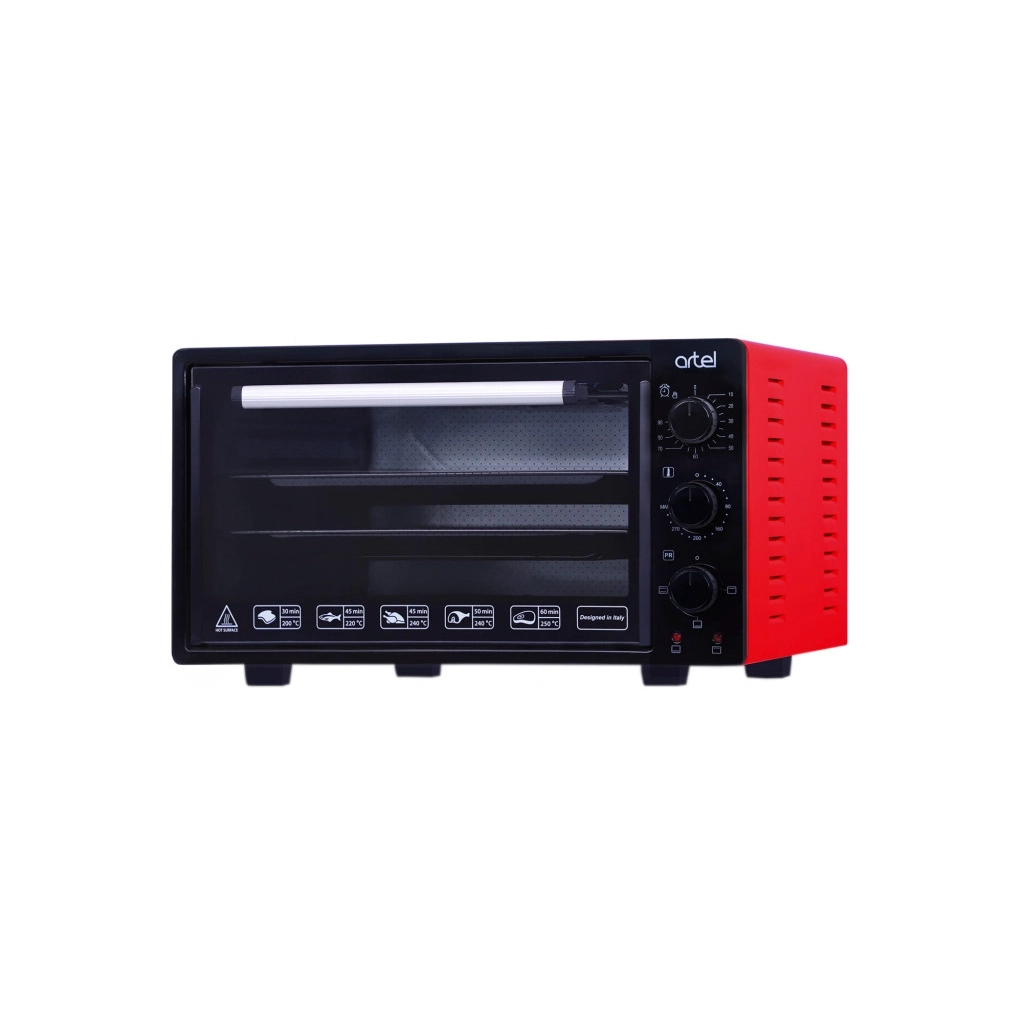 Електропіч Artel MD 3216 L Black-Red - зображення 2